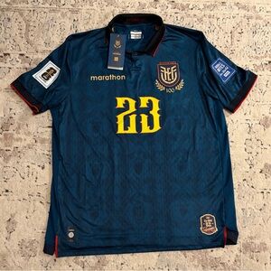 Marathon Authentic Ecuador 100 Years Edition Moises Caicedo #23 Jersey Men’s XL